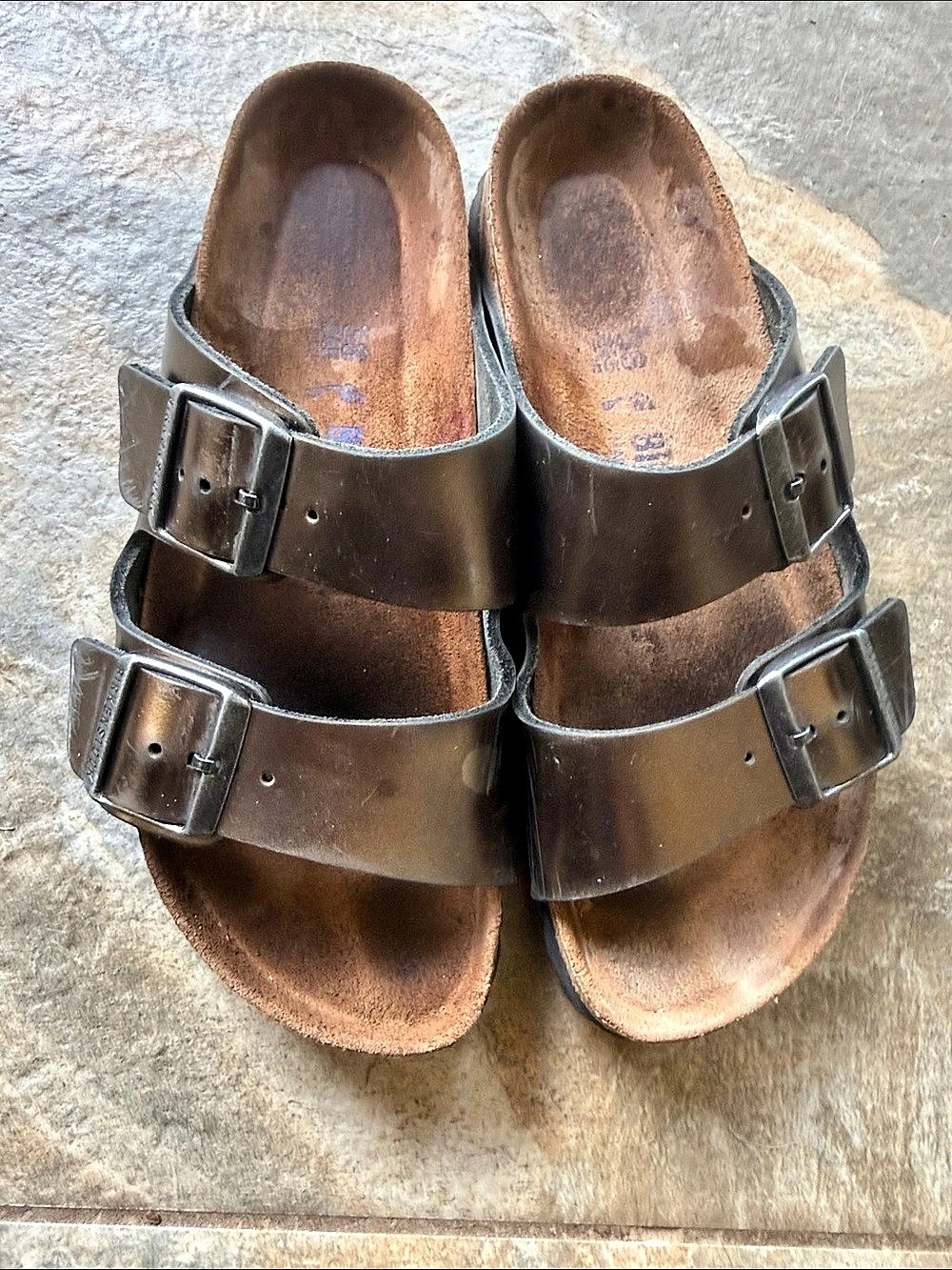 Birkenstock Arizona Double Buckle Sandals in Brown
